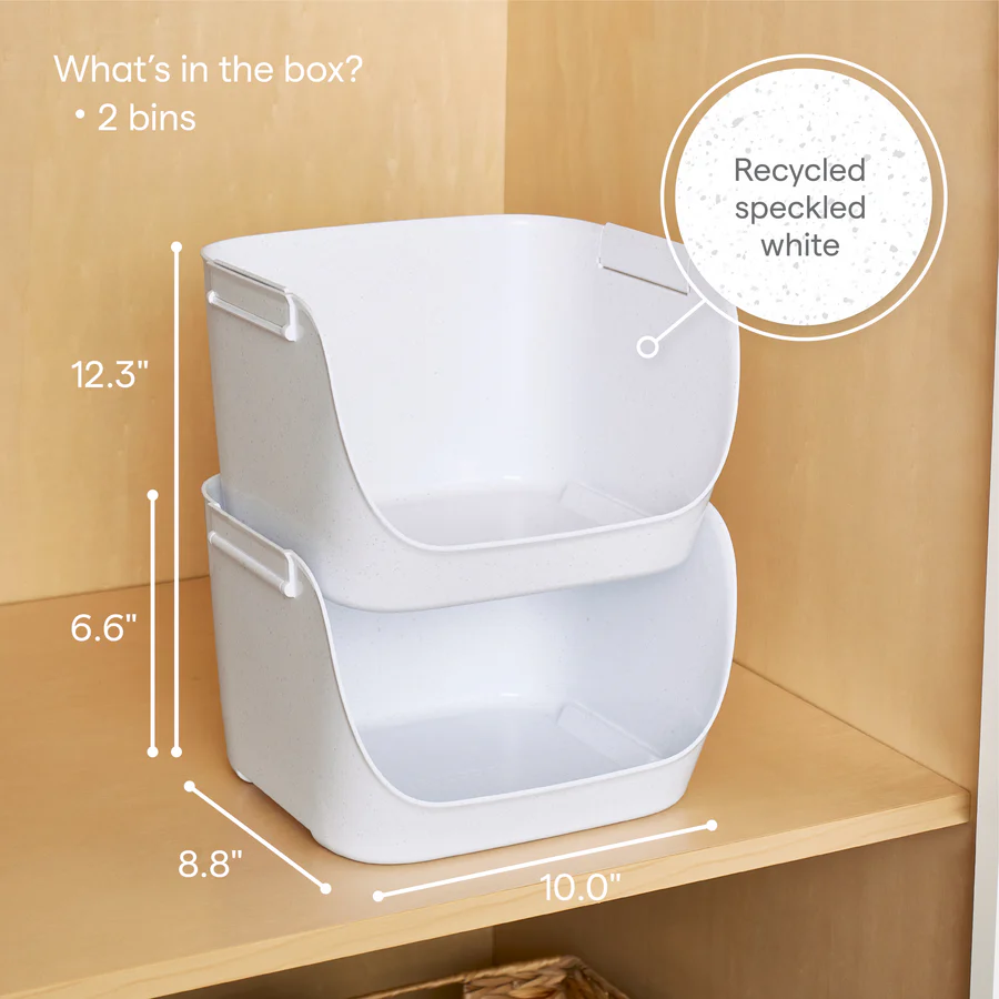 ShelfBin™ Stacking Pantry Bins, 2-Pack - Image 4